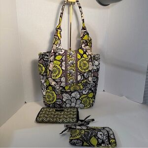 Vera Bradley Change it Up Backpack Tote:Wallet:Wristlet Retired Island Bloom